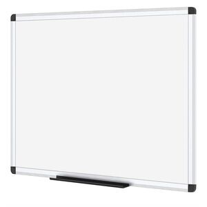 VIZ-PRO Magnetic Dry Erase Board, 36 X 24 Inches, Silver Aluminium Frame